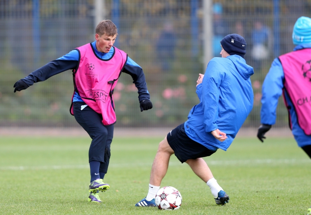 Тренировка  «Зенита» перед  матчем Лиги чемпионов УЕФА 2013/2014, «Зенит» — «Аустрия»