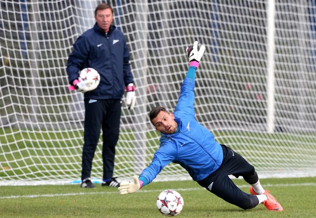 Тренировка  «Зенита» перед  матчем Лиги чемпионов УЕФА 2013/2014, «Зенит» — «Аустрия»