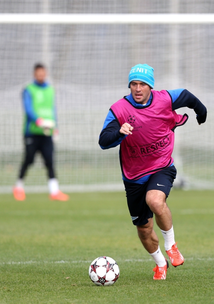 Тренировка  «Зенита» перед  матчем Лиги чемпионов УЕФА 2013/2014, «Зенит» — «Аустрия»