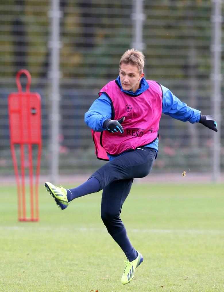 Тренировка  «Зенита» перед  матчем Лиги чемпионов УЕФА 2013/2014, «Зенит» — «Аустрия»