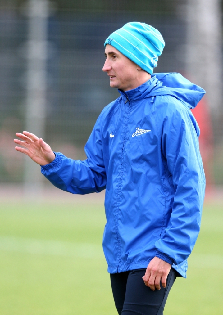 Тренировка  «Зенита» перед  матчем Лиги чемпионов УЕФА 2013/2014, «Зенит» — «Аустрия»