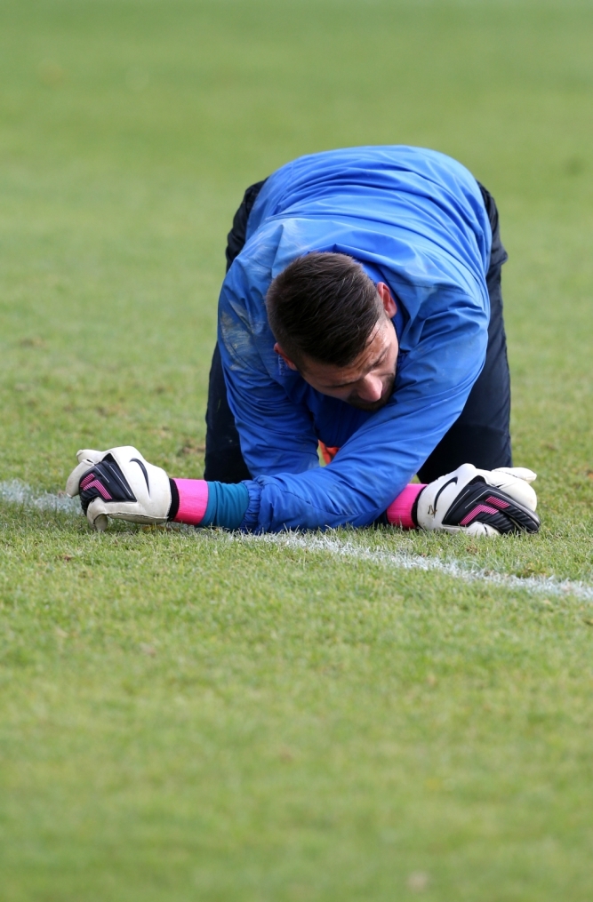 Тренировка  «Зенита» перед  матчем Лиги чемпионов УЕФА 2013/2014, «Зенит» — «Аустрия»