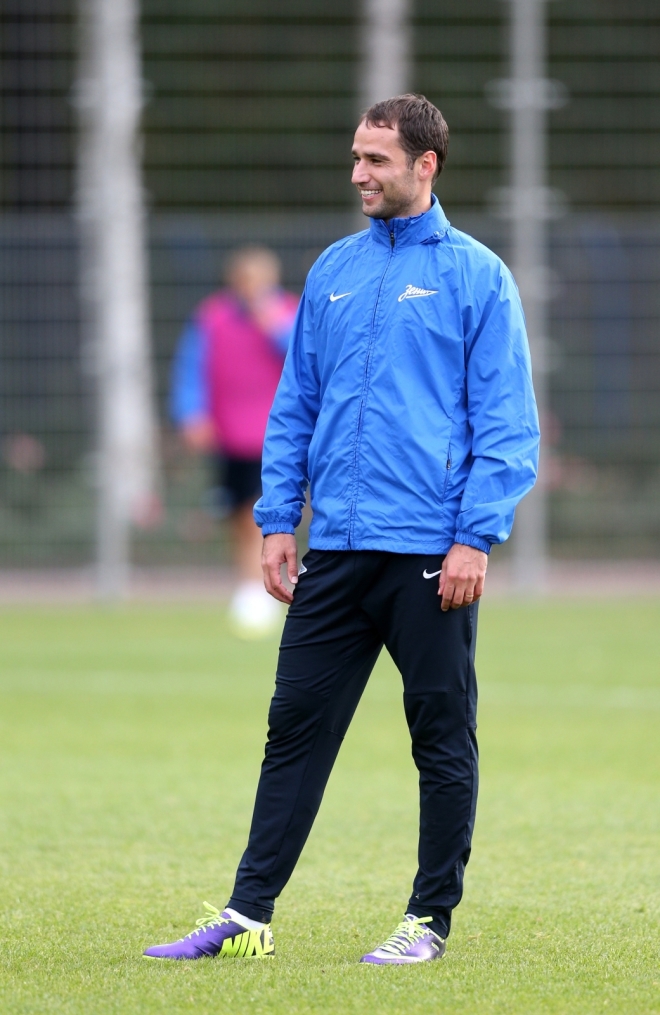 Тренировка  «Зенита» перед  матчем Лиги чемпионов УЕФА 2013/2014, «Зенит» — «Аустрия»