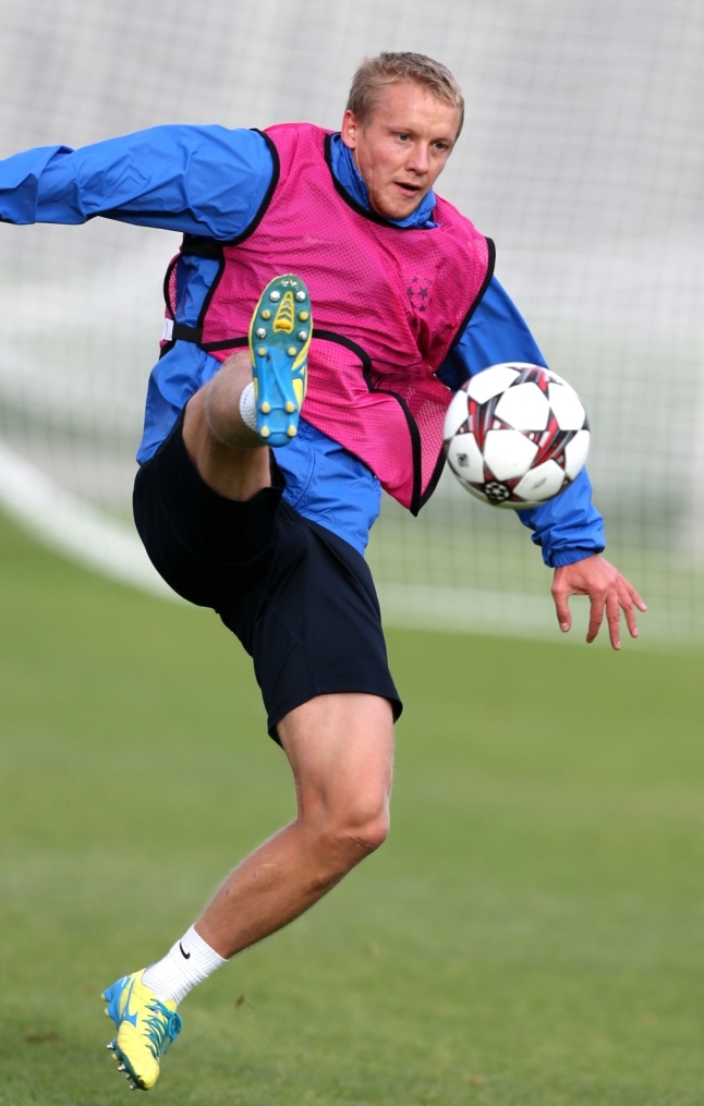 Тренировка  «Зенита» перед  матчем Лиги чемпионов УЕФА 2013/2014, «Зенит» — «Аустрия»