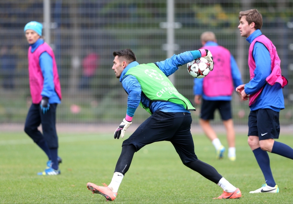 Тренировка  «Зенита» перед  матчем Лиги чемпионов УЕФА 2013/2014, «Зенит» — «Аустрия»