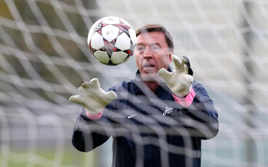 Тренировка  «Зенита» перед  матчем Лиги чемпионов УЕФА 2013/2014, «Зенит» — «Аустрия»