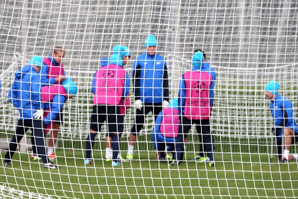 Тренировка  «Зенита» перед  матчем Лиги чемпионов УЕФА 2013/2014, «Зенит» — «Аустрия»