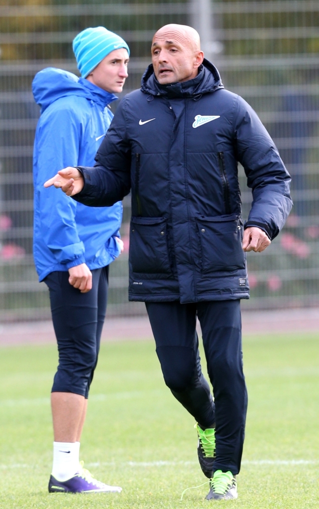 Тренировка  «Зенита» перед  матчем Лиги чемпионов УЕФА 2013/2014, «Зенит» — «Аустрия»