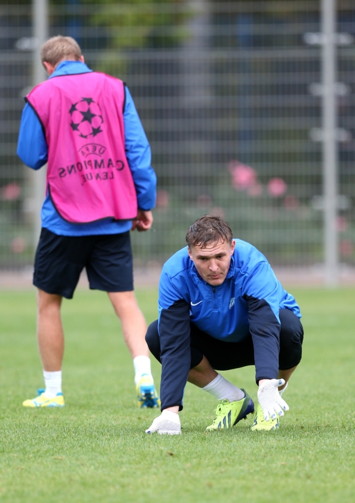 Тренировка  «Зенита» перед  матчем Лиги чемпионов УЕФА 2013/2014, «Зенит» — «Аустрия»