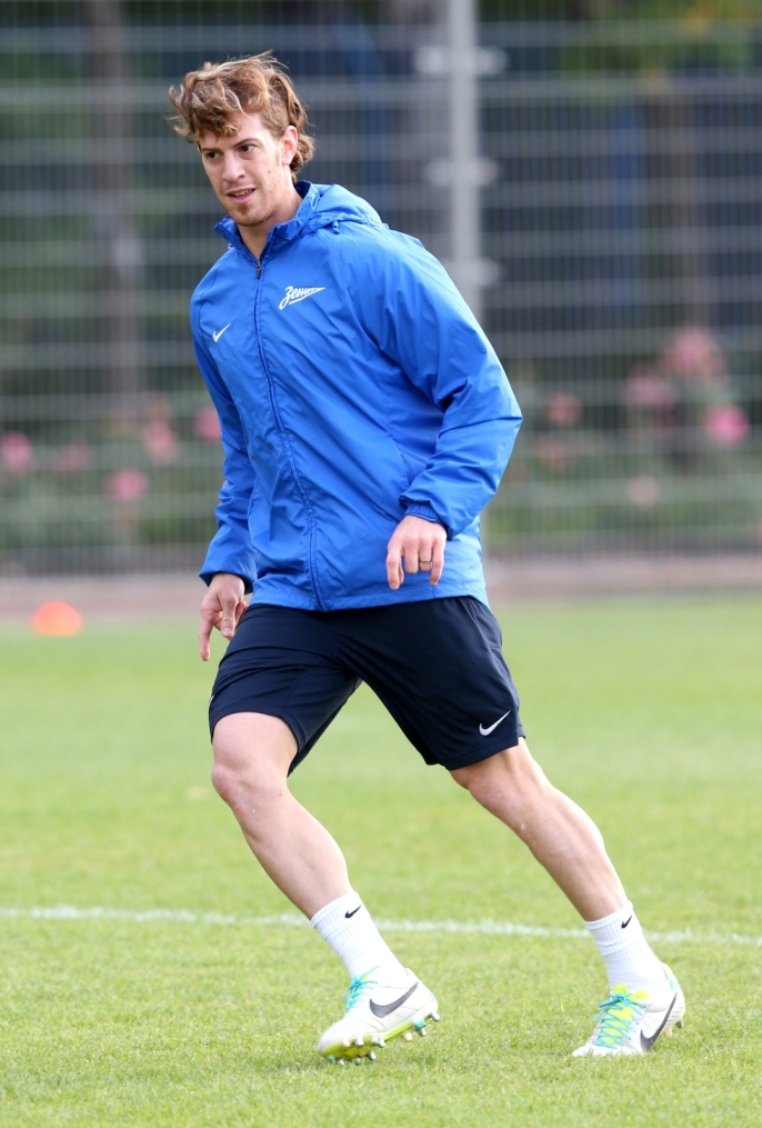 Тренировка  «Зенита» перед  матчем Лиги чемпионов УЕФА 2013/2014, «Зенит» — «Аустрия»