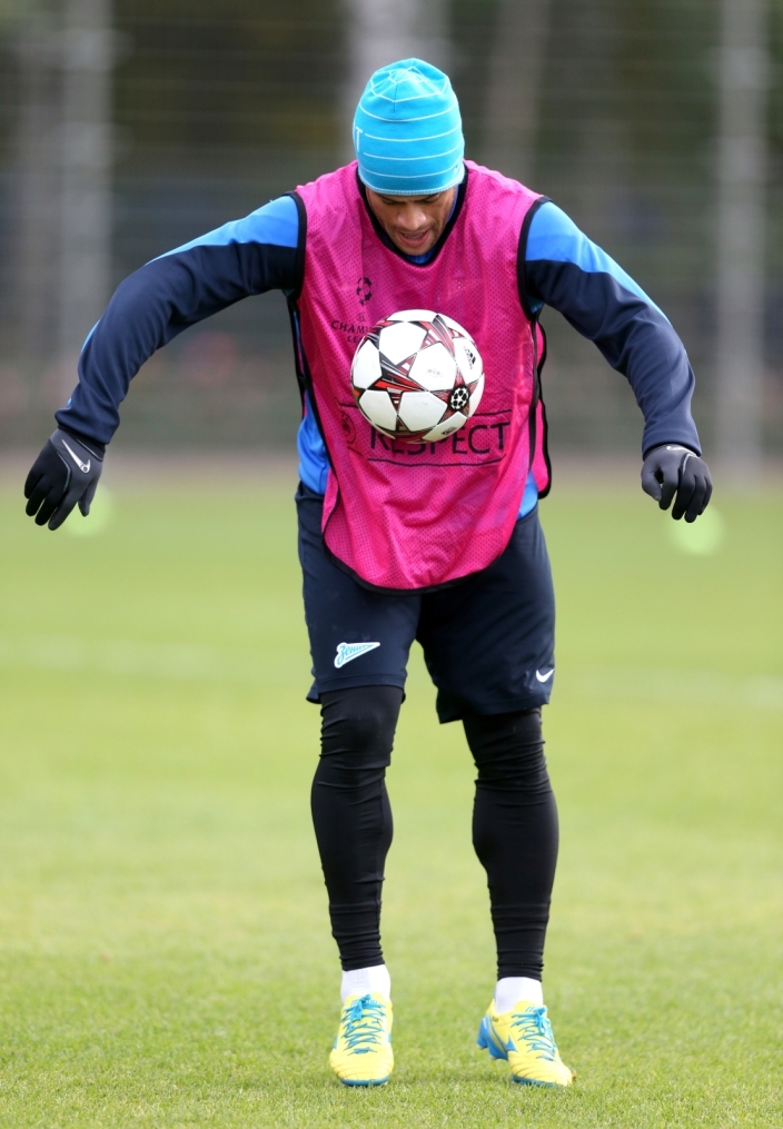 Тренировка  «Зенита» перед  матчем Лиги чемпионов УЕФА 2013/2014, «Зенит» — «Аустрия»