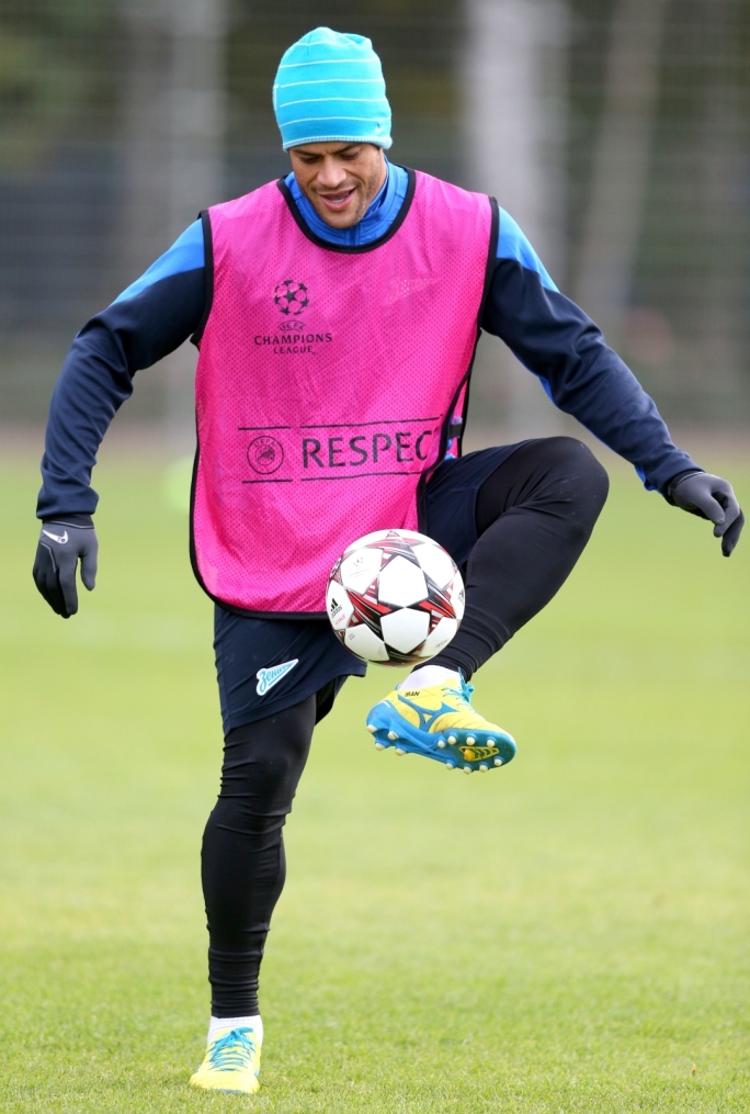 Тренировка  «Зенита» перед  матчем Лиги чемпионов УЕФА 2013/2014, «Зенит» — «Аустрия»