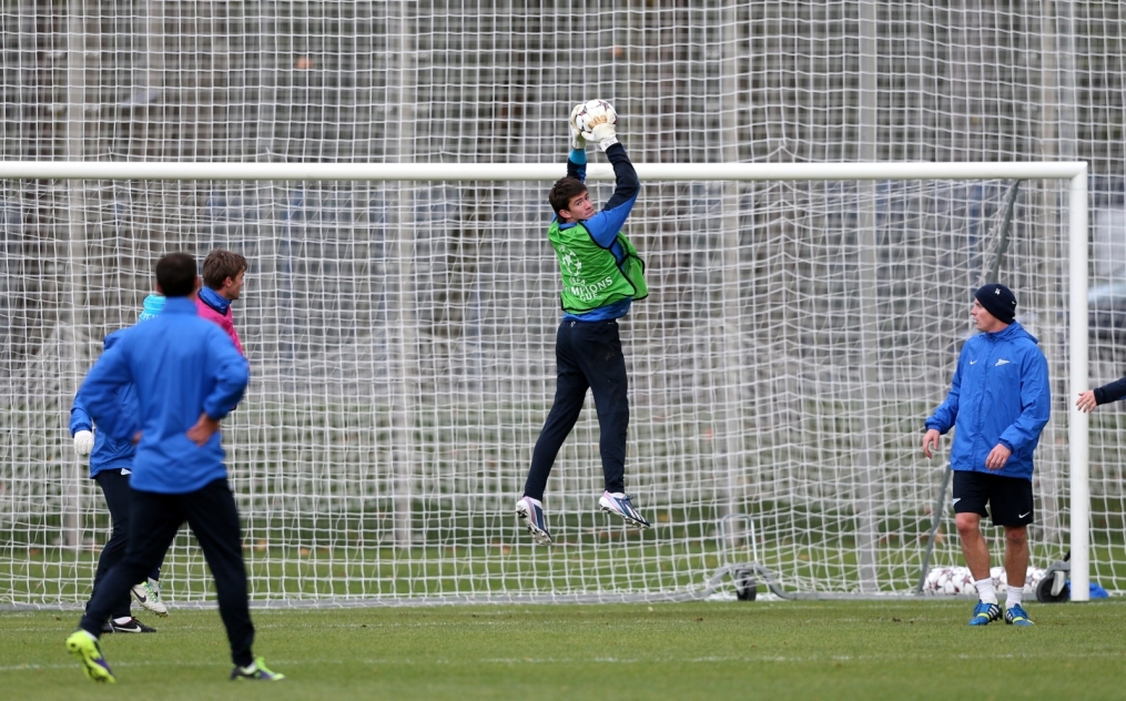 Тренировка  «Зенита» перед  матчем Лиги чемпионов УЕФА 2013/2014, «Зенит» — «Аустрия»