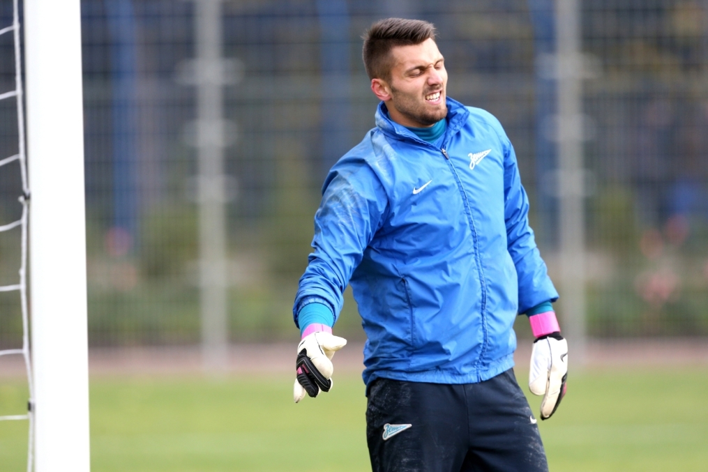 Тренировка  «Зенита» перед  матчем Лиги чемпионов УЕФА 2013/2014, «Зенит» — «Аустрия»