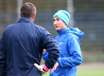 Тренировка  «Зенита» перед  матчем Лиги чемпионов УЕФА 2013/2014, «Зенит» — «Аустрия»