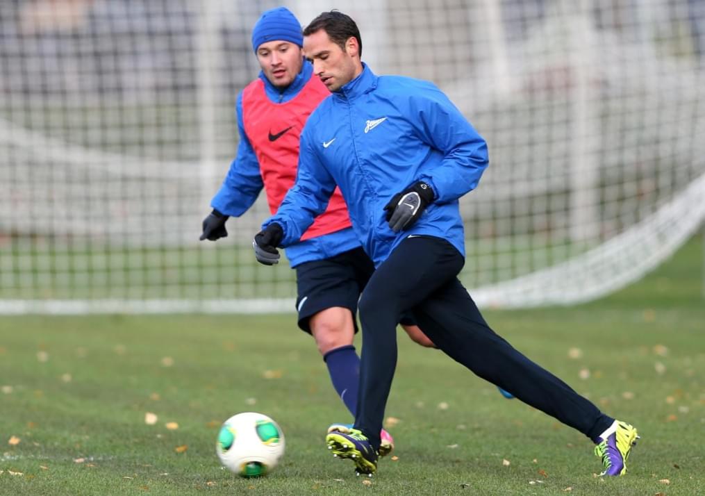 Тренировка «Зенита» перед матчем «Зенит» — ЦСКА