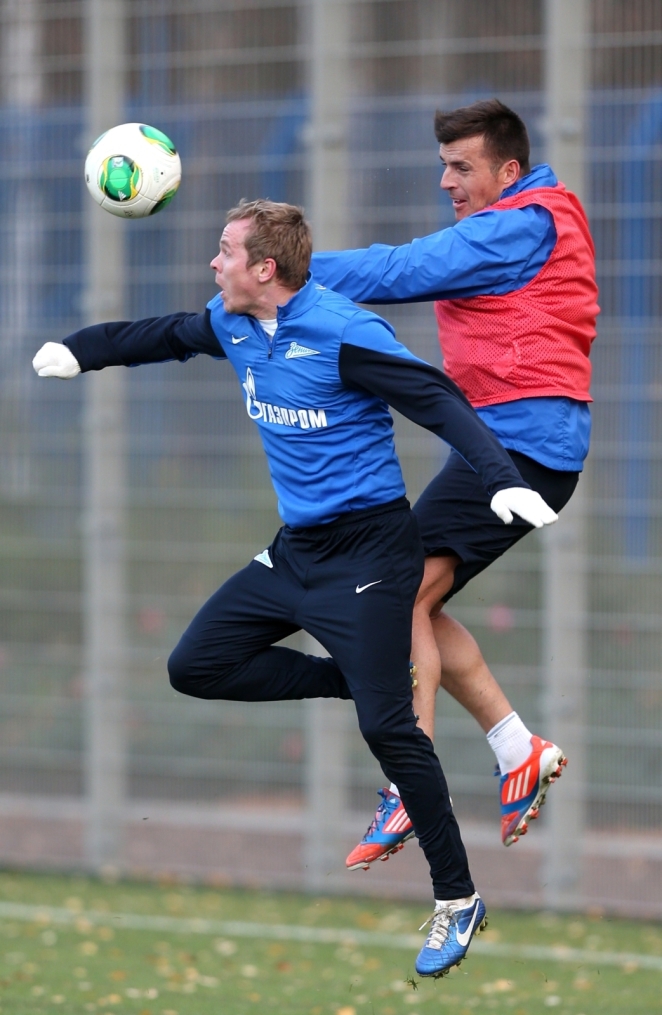 Тренировка «Зенита» перед матчем «Зенит» — ЦСКА