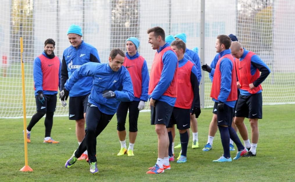 Тренировка «Зенита» перед матчем «Зенит» — ЦСКА