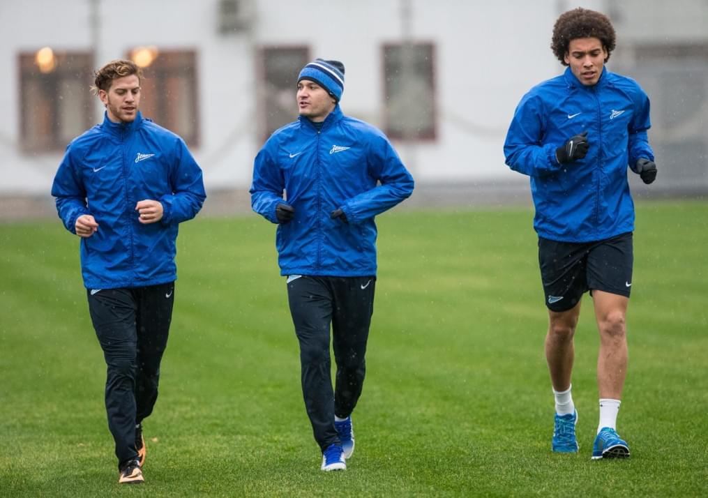 Тренировка «Зенита» перед матчем «Спартак» — «Зенит»