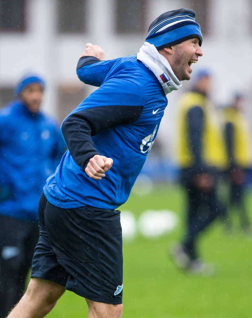 Тренировка «Зенита» перед матчем «Спартак» — «Зенит»