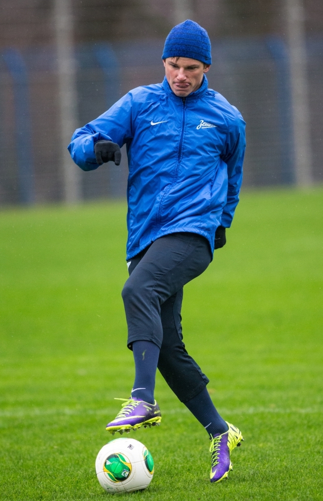 Тренировка «Зенита» перед матчем «Спартак» — «Зенит»