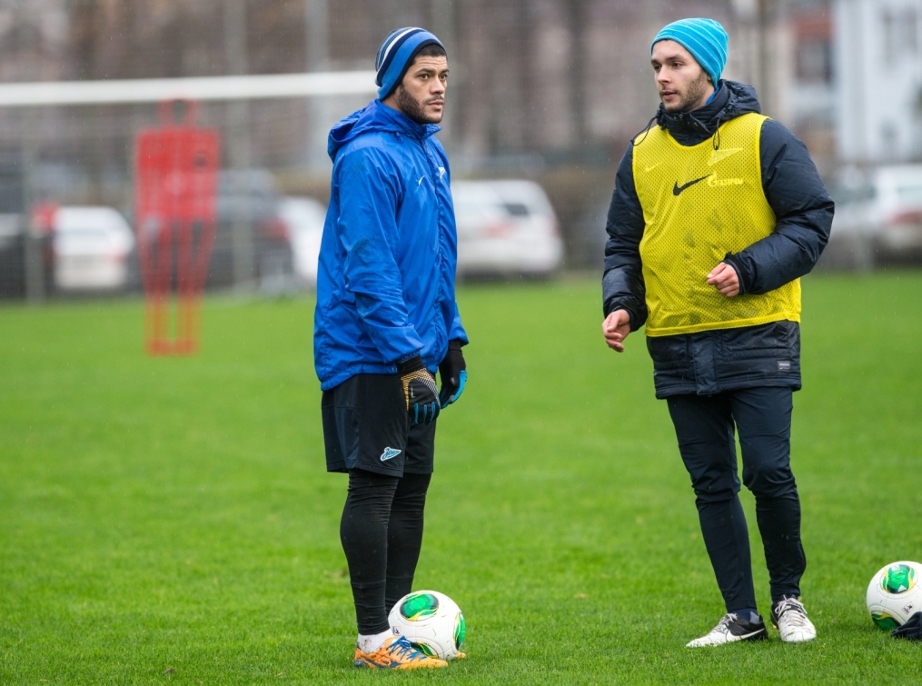 Тренировка «Зенита» перед матчем «Спартак» — «Зенит»