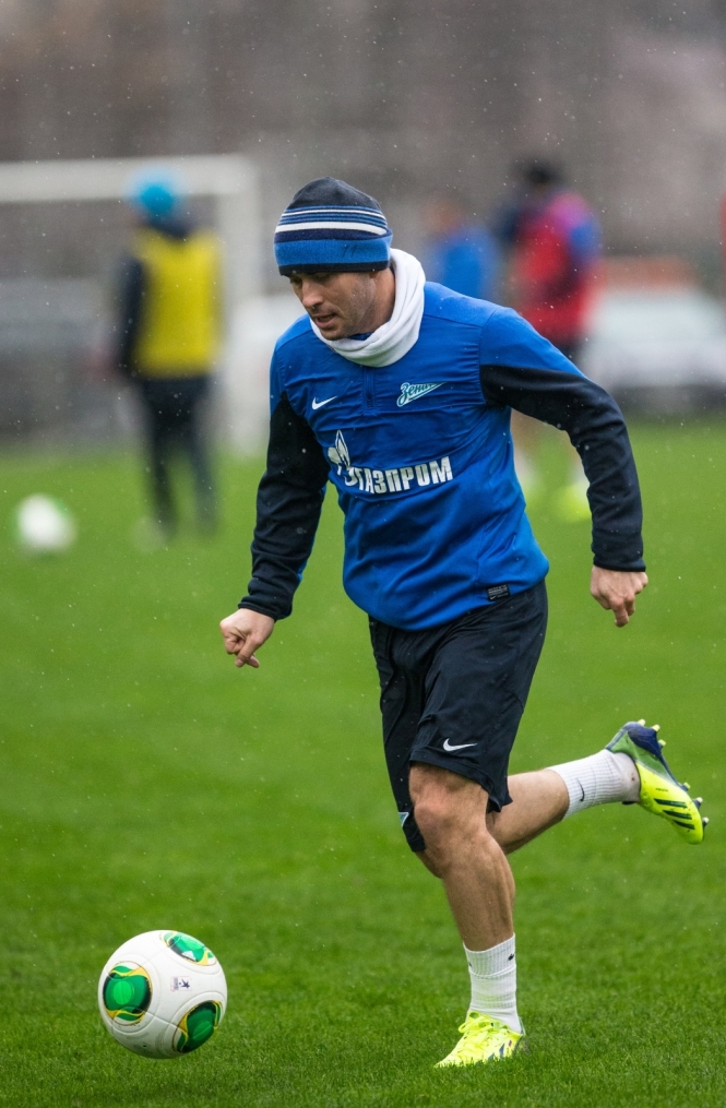 Тренировка «Зенита» перед матчем «Спартак» — «Зенит»