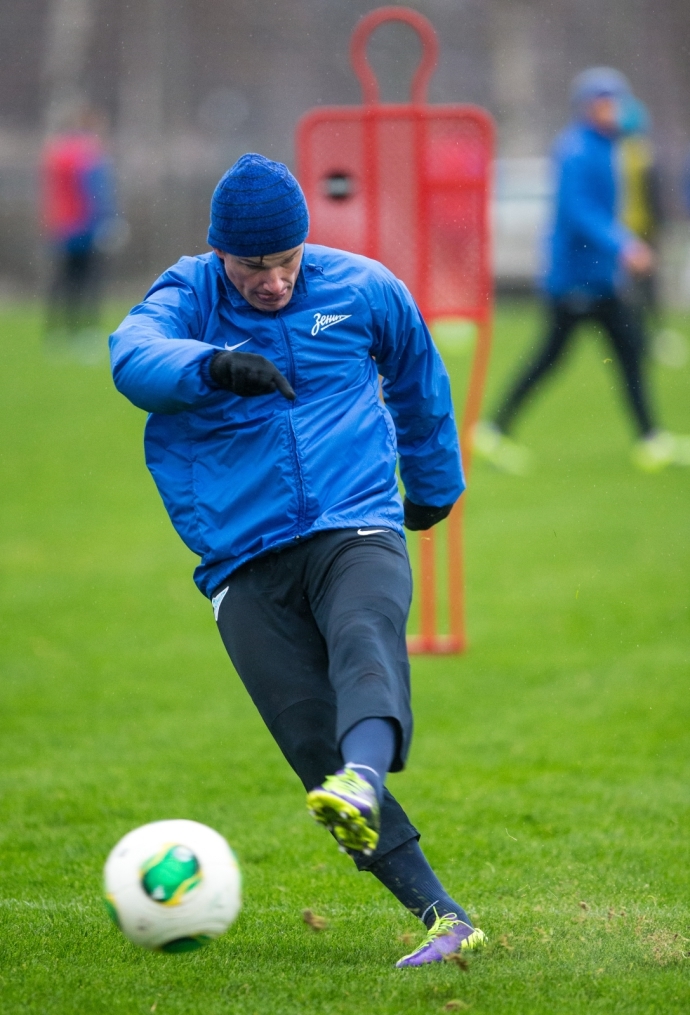 Тренировка «Зенита» перед матчем «Спартак» — «Зенит»