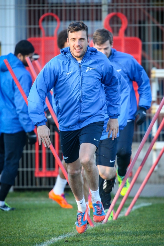 Тренировка «Зенита» перед матчем Лиги Чемпионов с «Атлетико»