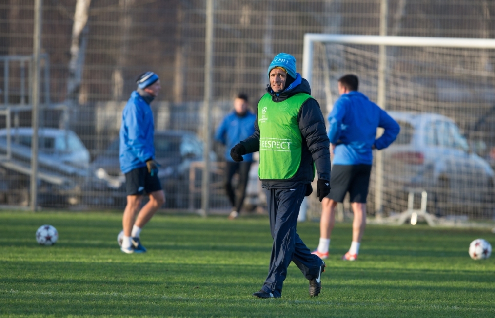 Тренировка «Зенита» перед матчем Лиги Чемпионов с «Атлетико»