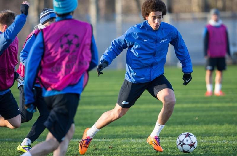 Тренировка «Зенита» перед матчем Лиги Чемпионов с «Атлетико»