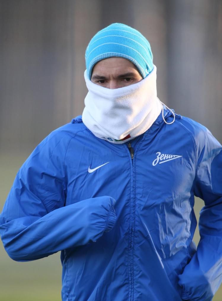 Тренировка «Зенита» перед матчем Лиги Чемпионов с «Атлетико»