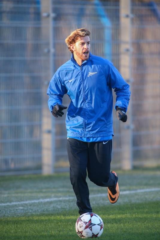 Тренировка «Зенита» перед матчем Лиги Чемпионов с «Атлетико»