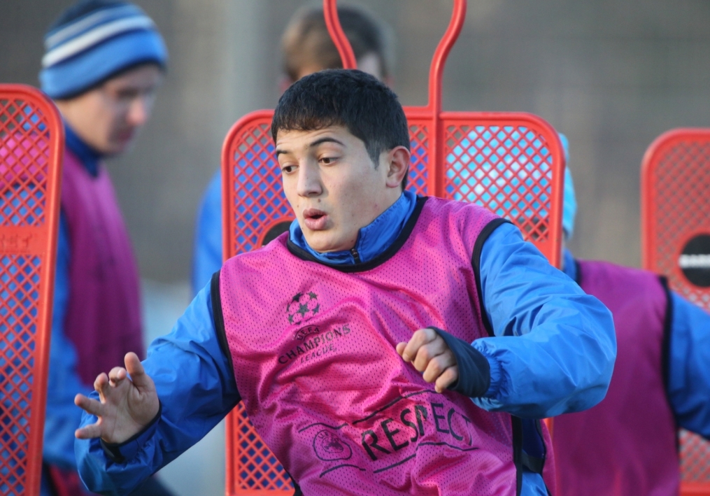 Тренировка «Зенита» перед матчем Лиги Чемпионов с «Атлетико»