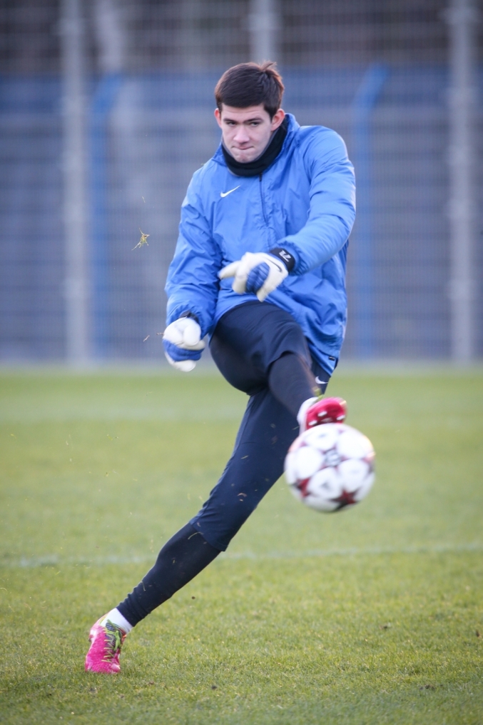 Тренировка «Зенита» перед матчем Лиги Чемпионов с «Атлетико»