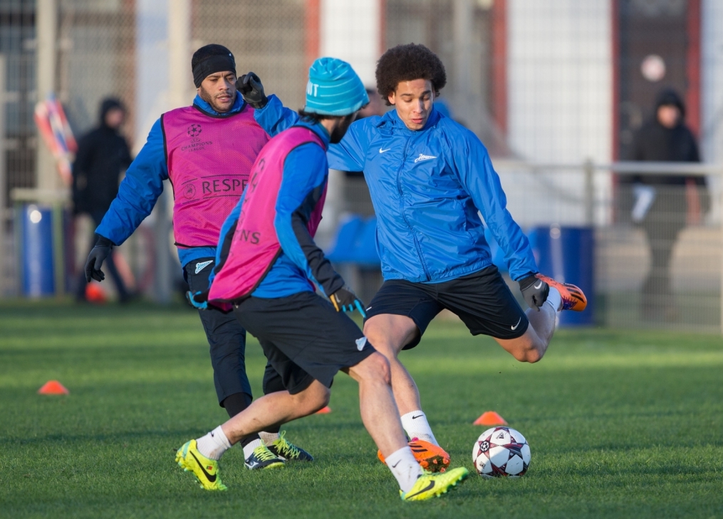 Тренировка «Зенита» перед матчем Лиги Чемпионов с «Атлетико»