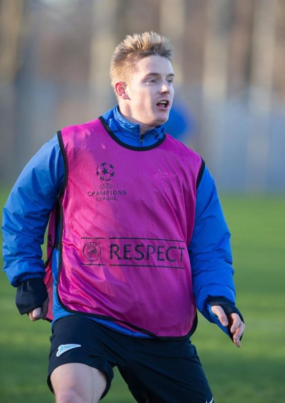 Тренировка «Зенита» перед матчем Лиги Чемпионов с «Атлетико»