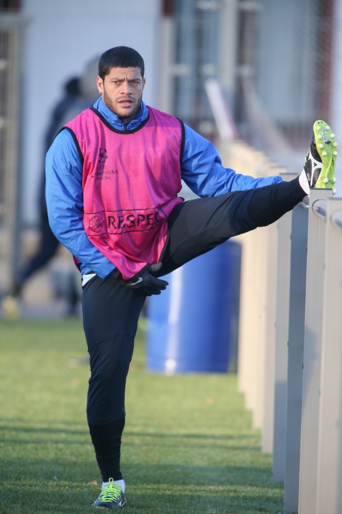 Тренировка «Зенита» перед матчем Лиги Чемпионов с «Атлетико»