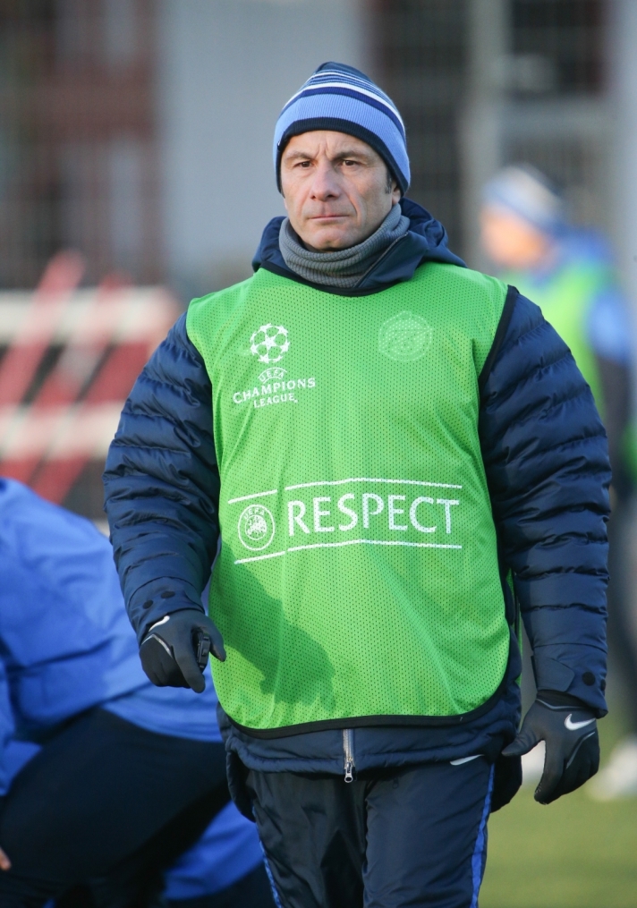 Тренировка «Зенита» перед матчем Лиги Чемпионов с «Атлетико»