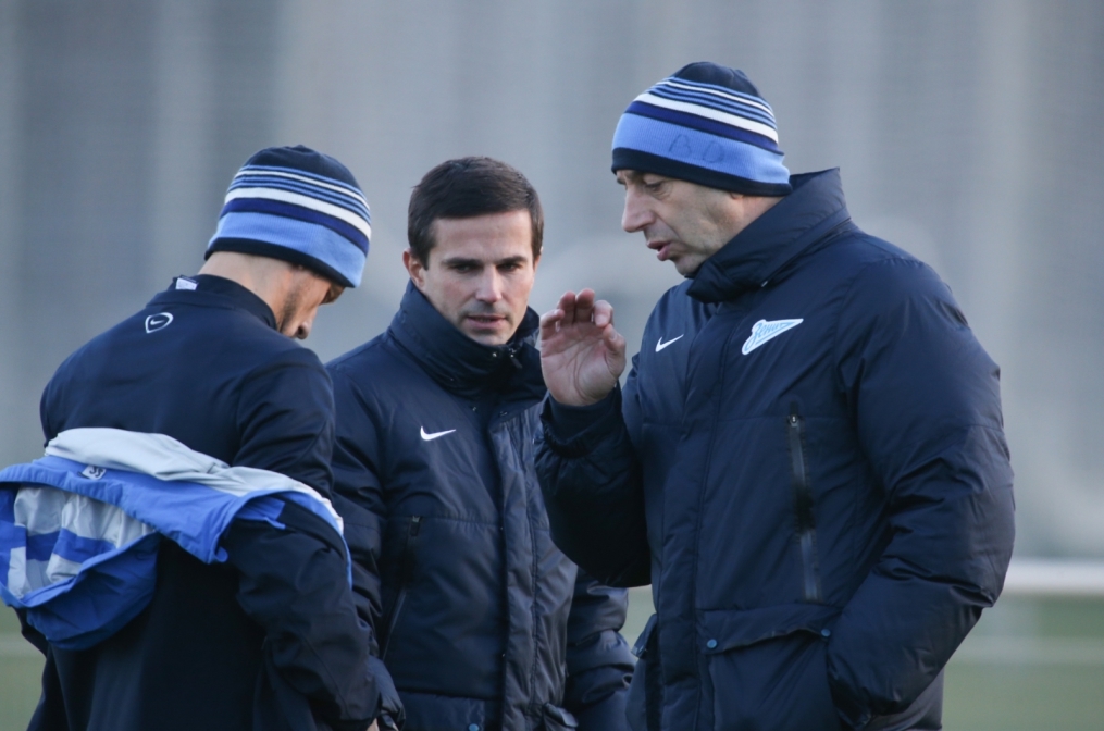 Тренировка «Зенита» перед матчем Лиги Чемпионов с «Атлетико»