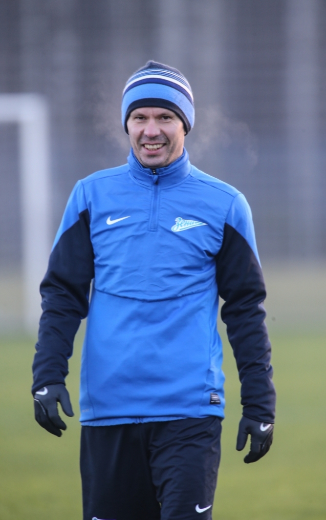 Тренировка «Зенита» перед матчем Лиги Чемпионов с «Атлетико»