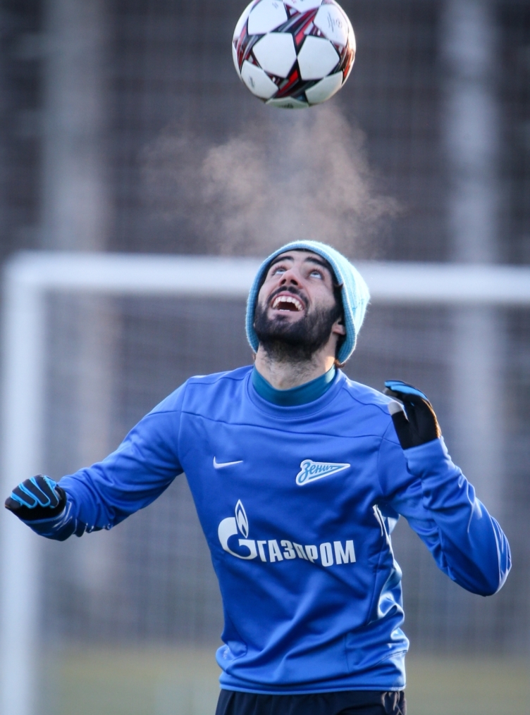 Тренировка «Зенита» перед матчем Лиги Чемпионов с «Атлетико»