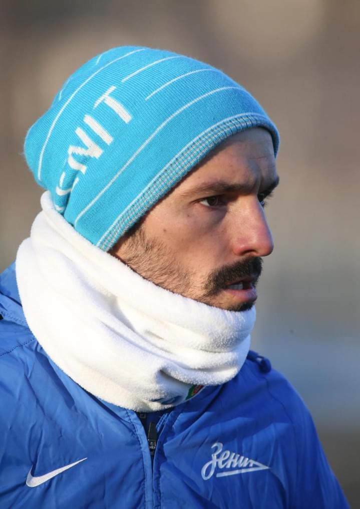 Тренировка «Зенита» перед матчем Лиги Чемпионов с «Атлетико»