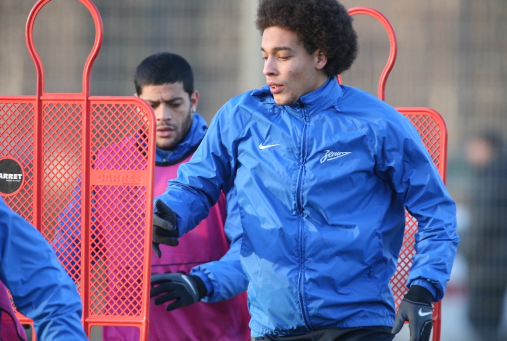 Тренировка «Зенита» перед матчем Лиги Чемпионов с «Атлетико»