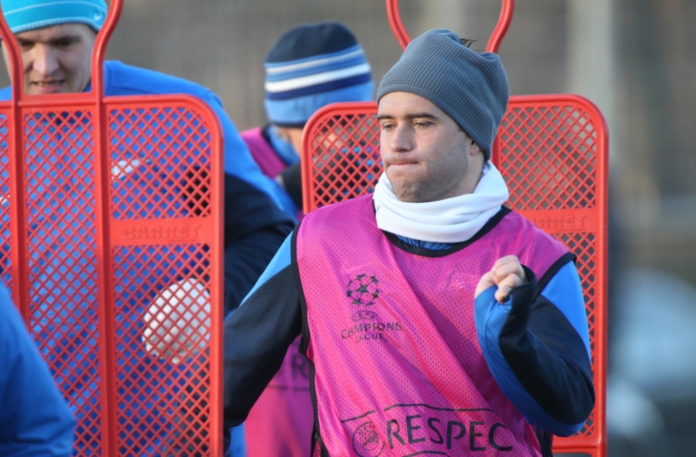 Тренировка «Зенита» перед матчем Лиги Чемпионов с «Атлетико»