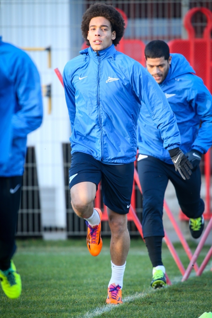 Тренировка «Зенита» перед матчем Лиги Чемпионов с «Атлетико»