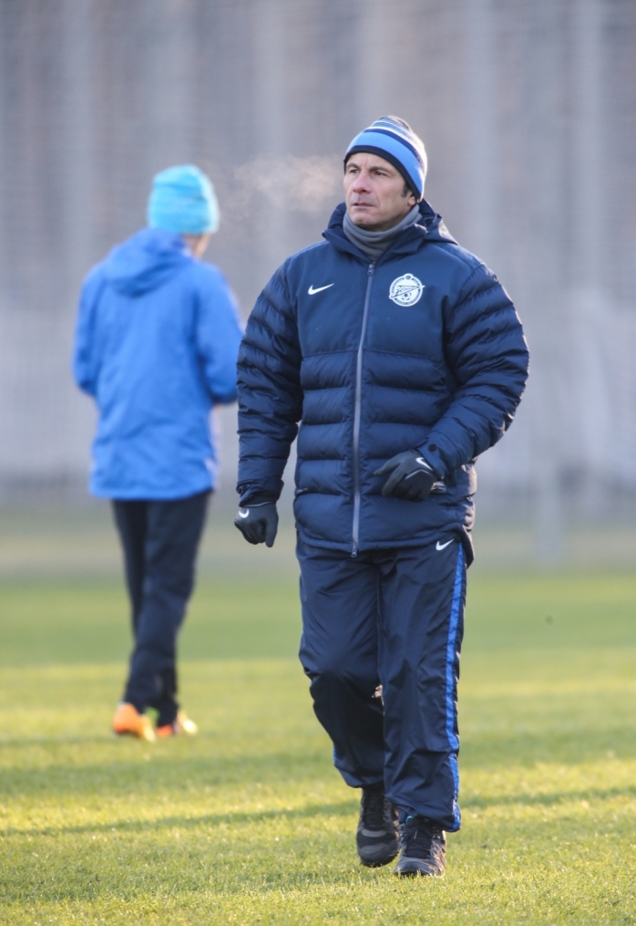 Тренировка «Зенита» перед матчем Лиги Чемпионов с «Атлетико»