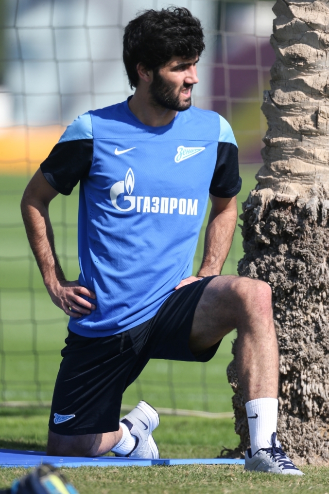 Зимние сборы в Дохе, утренняя тренировка