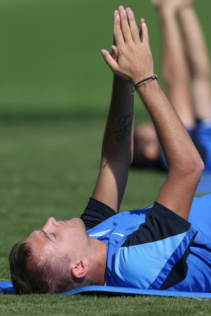 Зимние сборы в Дохе, утренняя тренировка