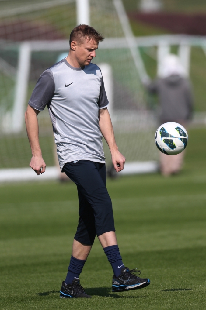 Зимние сборы в Дохе, утренняя тренировка